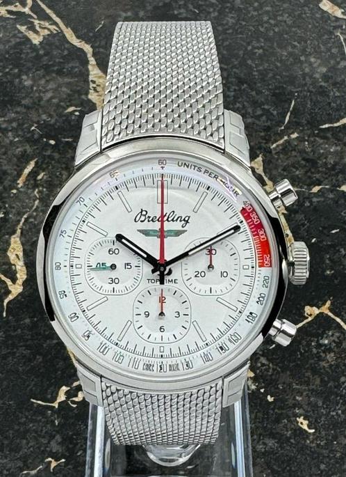 Breitling Top Time B01 Ford Thunderbird 41mm, Sieraden, Tassen en Uiterlijk, Horloges | Heren, Staal, Nieuw, Staal, Breitling