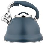 Florina Emers fluitketel RVS mat blauw 2.7 Liter - ook, Ophalen of Verzenden, Nieuw