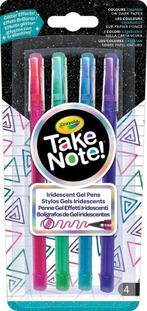 Crayola 4st. Take Note Glitter Gelpennen, Ophalen of Verzenden, Nieuw