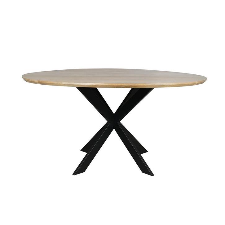 *WOONWINKEL* Starfurn Ferris Ronde Eettafel Naturel Eiken 15, Huis en Inrichting, Tafels | Eettafels, Nieuw, Verzenden