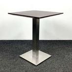 Bijzettafel met Vierkant Houten Blad, Huis en Inrichting, Tafels | Salontafels, Ophalen of Verzenden, Gebruikt