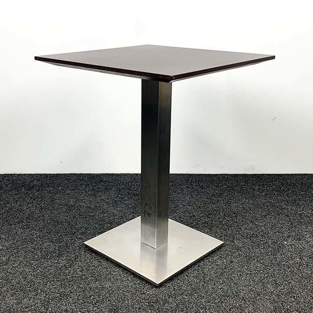 Bijzettafel met Vierkant Houten Blad, Huis en Inrichting, Tafels | Salontafels, Gebruikt, Ophalen of Verzenden
