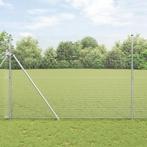 vidaXL Gelaste Draadhek met 7 Palen 1,5x10 m Gegalvaniseerd, Tuin en Terras, Verzenden, Nieuw, IJzer