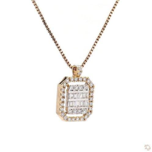 Hanger - 18 karaat Roségoud - 1.09ct. tw. Diamant, Sieraden, Tassen en Uiterlijk, Antieke sieraden