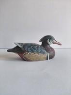 Lokeend - Période 1950-1970, peint main, sculpture 17 cm,, Antiek en Kunst