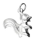 Zilveren Eekhoorn ketting hanger, Sieraden, Tassen en Uiterlijk, Nieuw, Verzenden