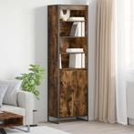 vidaXL buffetkasten 2 pcs Rook Eik 60 x 36 x 200 cm Bewerkt, Minder dan 50 cm, Nieuw, Overige houtsoorten, Verzenden