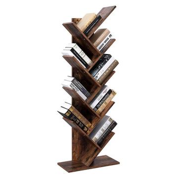Boekenrek - Industriële Stijl - Boomvormig - Donkerbruin beschikbaar voor biedingen