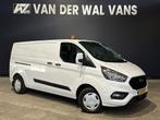 Ford Transit Custom 2.0 TDCI 130pk L2H1 Inrichting Euro6 Air, Auto's, Bestelauto's, Stof, Gebruikt, Wit, Dealer onderhouden