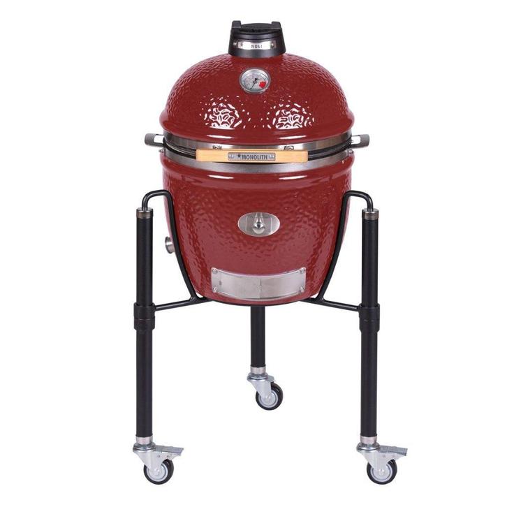 Monolith Junior rood + onderstel, Tuin en Terras, Houtskoolbarbecues, Verzenden