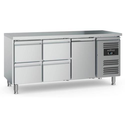 Ecofrost Koelwerkbank 417L | 1 Deur + 4 Laden | RVS, Witgoed en Apparatuur, Koelkasten en IJskasten, Ophalen of Verzenden