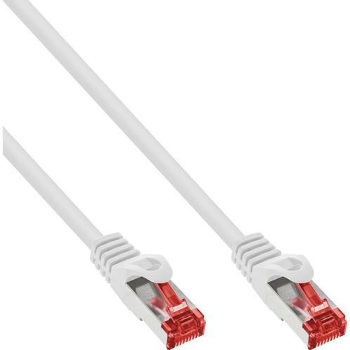 InLine netwerkkabel - Cat6 - S/FTP - 0,5 meter - wit, Computers en Software, Pc- en Netwerkkabels, Verzenden