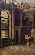Scuola italiana (XIX), firmato Zanbon - Interno, Antiek en Kunst