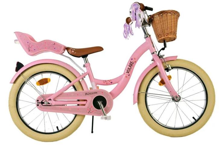 Volare Blossom Kinderfiets - Meisjes - 18 inch - Roze, Fietsen en Brommers, Fietsen | Kinderfietsjes, Nieuw, Ophalen of Verzenden