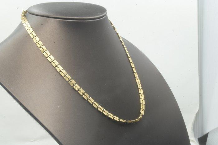 Halsketting - 18 karaat Geel goud - Elegante moderne ketting, Sieraden, Tassen en Uiterlijk, Kettingen