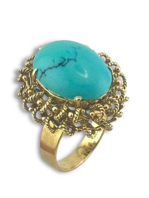Ring - 14 karaat Geel goud, Sieraden, Tassen en Uiterlijk, Ringen