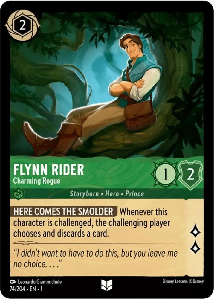 [74/204] - FLYNN RIDER - Charming Rogue ENG FOIL [M/NM], Verzamelen, Disney, Ophalen of Verzenden
