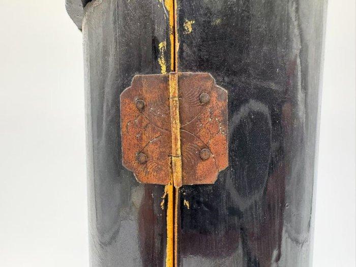 Antique Wood Gilded Seated Statue of, Antiek en Kunst, Antiek | Overige Antiek