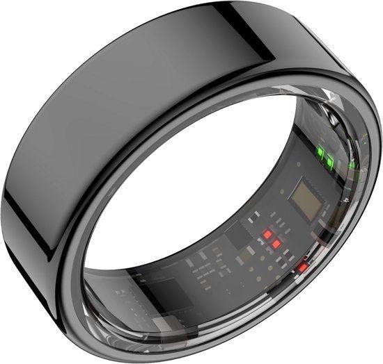 2dekans | Focus® S1 Smart Ring - Zwart - Maat 7 - Hartslag -, Sport en Fitness, Fitnessmaterialen, Zo goed als nieuw, Ophalen of Verzenden
