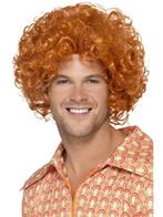 Curly Afro Ginger pruik, Kleding | Dames, Ophalen of Verzenden, Nieuw