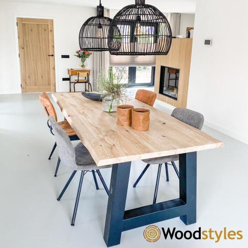 Tafelblad | Massief eiken | Recht, Boomstam, Rond | 40 mm, Huis en Inrichting, Tafels | Eettafels, Nieuw, 50 tot 100 cm, Eikenhout