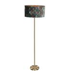 Vloerlamp messing met ovale velours kap blad design 50cm -, Nieuw, Overige materialen, Modern, 150 tot 200 cm
