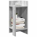 vidaXL Bijzettafels 2 st met plank 25,5x27x60 cm grijs, Verzenden, Nieuw