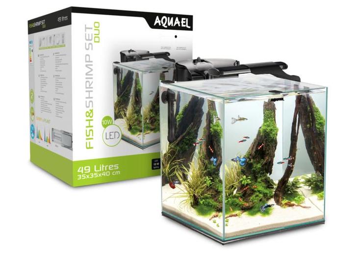 Osaka  Nano Aquarium Cube 49ltr zwart / Scapers tank, Dieren en Toebehoren, Vissen | Aquaria en Toebehoren, Leeg aquarium, Nieuw