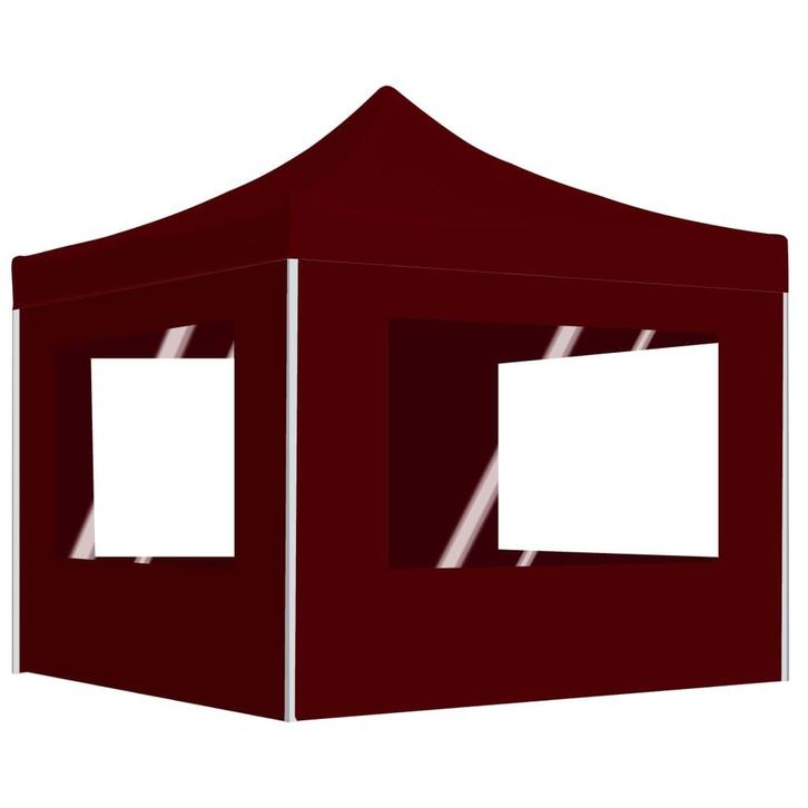 vidaXL Partytent inklapbaar met wanden 2x2 m aluminium, Tuin en Terras, Partytenten, Partytent, Nieuw, Verzenden