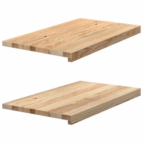 vidaXL Vensterbanken 2 st onbehandeld 70x40x2 cm massief, Doe-het-zelf en Verbouw, Kozijnen en Schuifpuien, Nieuw, Verzenden