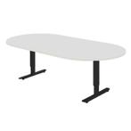 Witte vergadertafel, Verzenden, In hoogte verstelbaar, Nieuw, Bureau