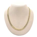 Gouden panter schakelcollier (Ketting), Ophalen of Verzenden, Gebruikt, Overige kleuren, Goud