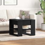 vidaXL Salontafel Zwart eiken 55.5 x 55 x 45 cm Bewerkt hout, Huis en Inrichting, Tafels | Salontafels, Verzenden, Vierkant, Nieuw
