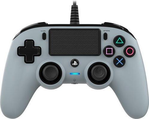 Nacon PS4 Official Licensed Wired Compact Controller Grijs, Spelcomputers en Games, Spelcomputers | Overige Accessoires, Verzenden
