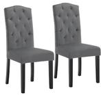 Set van 2 Scandinavische Eetkamerstoelen –Velvet/Linnen en H, Huis en Inrichting, Stoelen, Verzenden, Nieuw