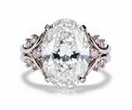 Verlovingsring Platina - 7.44ct. tw. Diamant (Lab-grown) -, Sieraden, Tassen en Uiterlijk, Antieke sieraden