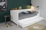 Rockwood® Bedbank Sam Wit met  2 lattenbodems,, Ophalen of Verzenden, Nieuw