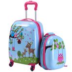 2dekans | 2 TLG koffer set kinderbagage 16  koffer + 12, Ophalen of Verzenden, Zo goed als nieuw