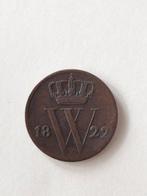 Nederland. Willem I. 1/2 Cent 1822 (Zonder minimumprijs), Postzegels en Munten, Munten | Nederland