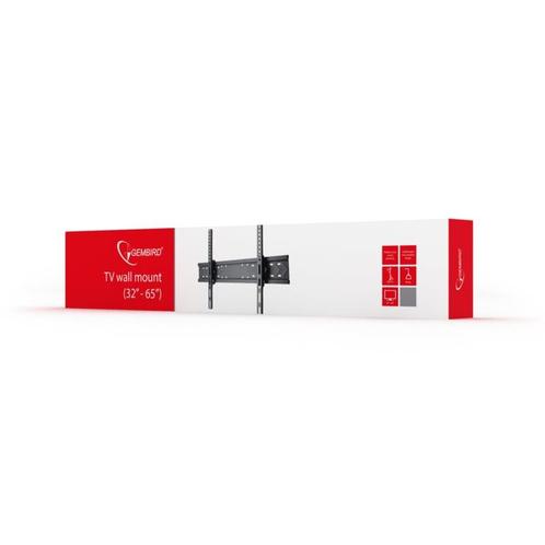Gembird tv muurbeugel muur ophang beugel kantelbaar 32-65 in, Audio, Tv en Foto, Televisiebeugels, Nieuw, Verzenden