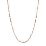 Rosegouden lengtecollier anker 64.5 cm 14 karaat, Verzenden, Zo goed als nieuw, Goud, Goud