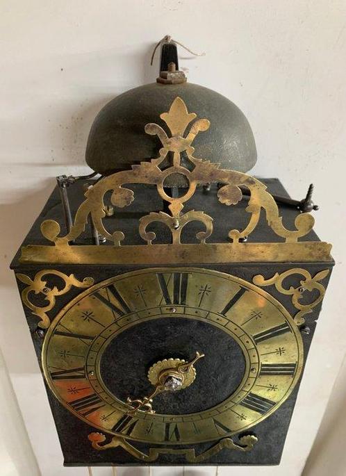 Comtoise klok - Antiek IJzer, Messing - 1700-1750, Antiek en Kunst, Antiek | Klokken