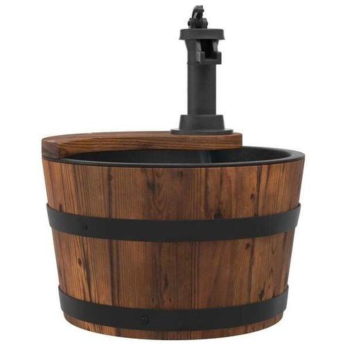 Kleine Houten Fontein - Retourdeal - Sfeermaker voor Balkon, Tuin en Terras, Waterpartijen en Fonteinen, Nieuw, Overige materialen