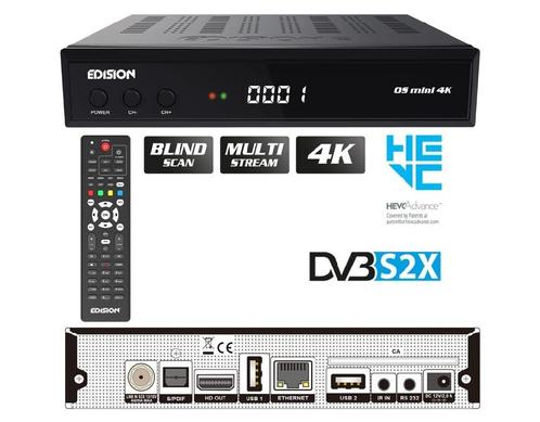 Edision OS Mini 4K - S2X, Audio, Tv en Foto, Schotelantennes, Nieuw, Ophalen of Verzenden