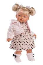 Llorens pop Roberta met hartjesjurk - 33cm (Binnenspeelgoed), Kinderen en Baby's, Speelgoed | Poppen, Ophalen of Verzenden, Nieuw