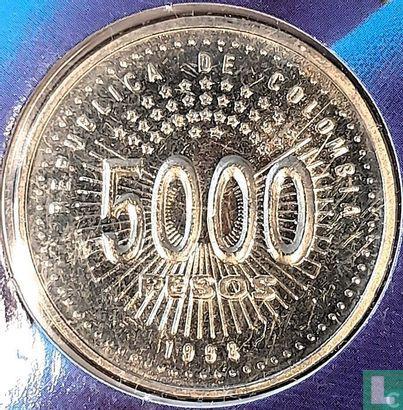 Colombia 5000 pesos 1998 50th anniversary Organization o..., Postzegels en Munten, Munten | Amerika, Losse munt, Verzenden