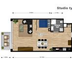 Studio met vaatwasser en co-living faciliteiten, 50 m² of meer, Rotterdam