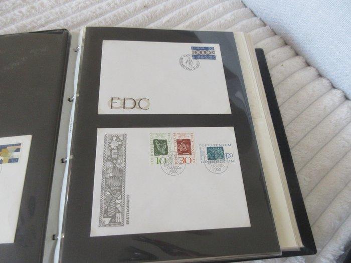 Liechtenstein - Liechtenstein, helvetia, fdc, maxim cart,, Postzegels en Munten, Postzegels | Europa | België