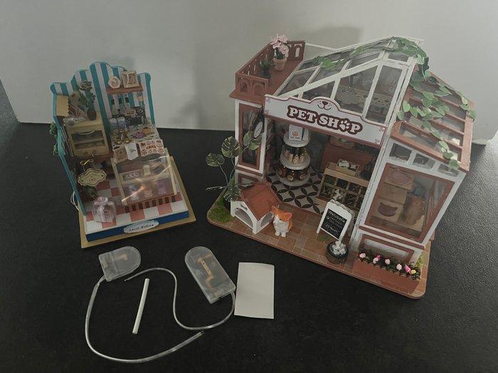 Onbekend - Speelgoed Pet Shop en bakkerij miniaturen set, Antiek en Kunst, Antiek | Overige Antiek