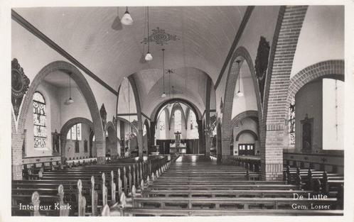 DE LUTTE - Interieur Kerk, Verzamelen, Ansichtkaarten | Nederland, Verzenden